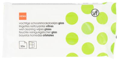 vochtige schoonmaakdoekjes glas 29x18 - 20 stuks