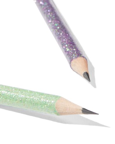potlodenset glitter - 5 stuks