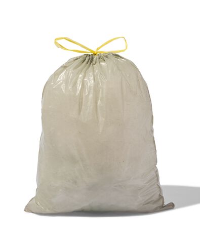 huisvuilzakken met trekband 30L - gerecycled plastic - 25 stuks