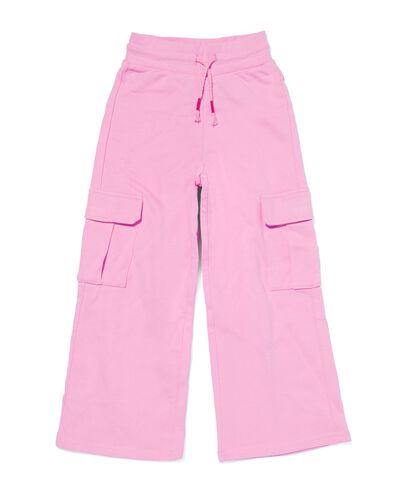 kinder sweatbroek met wijde pijpen roze