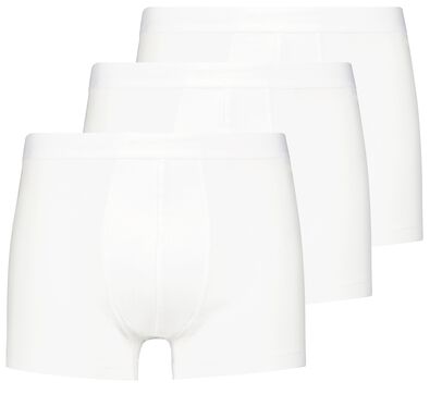 herenboxers kort katoen/stretch long lasting wit