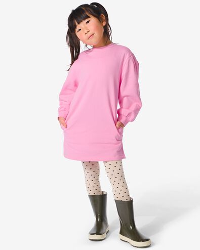 kinder sweatjurk lichtroze