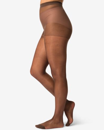 panty's glans transparant 20 denier - 4 stuks bruin