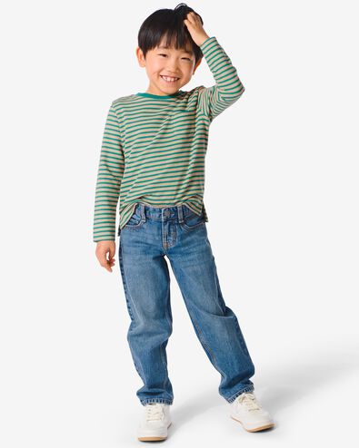 kinderjeans straight fit blauw