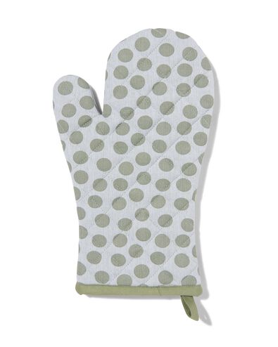 ovenwant 32x20 groene stippen