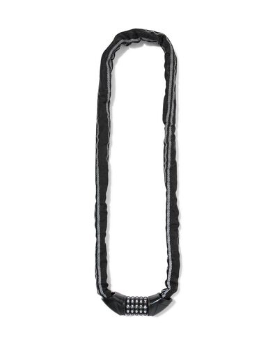 ketting met cijferslot 120cm &Oslash;6mm zwart