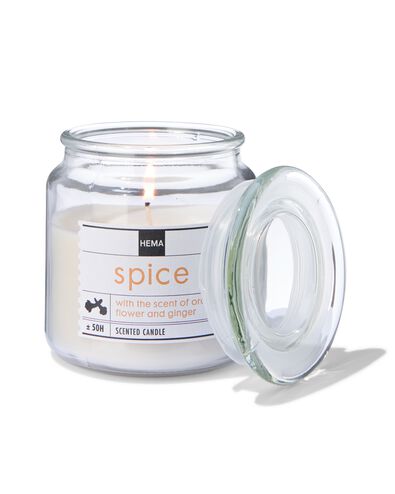 geurkaars in glazen pot &Oslash;10x11 spice