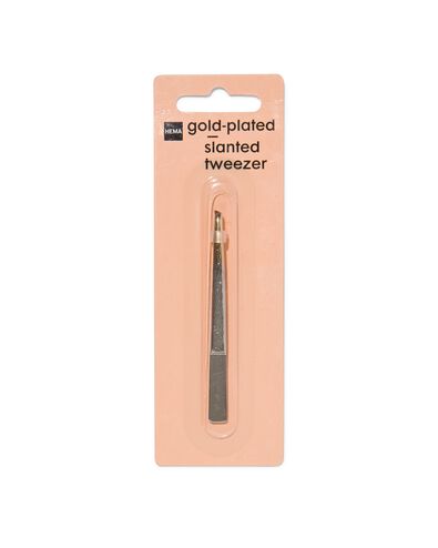 pincet - vergulde schuine punt