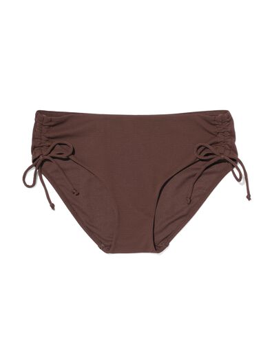 dames bikinibroekje verstelbare strik donkerbruin