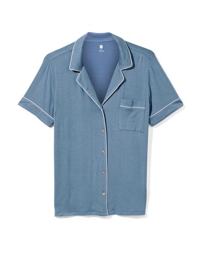 damesnachtshirt viscose middenblauw