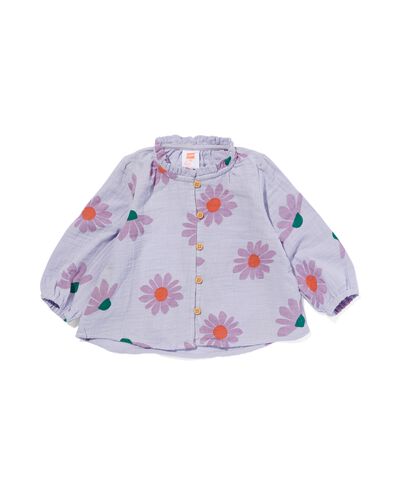 babyblouse mousseline lila
