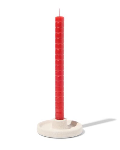 kandelaar &Oslash;11x3 wit aardewerk