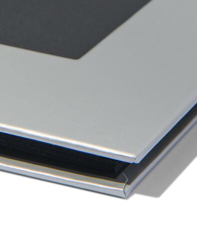 fotoboek met spiraal en venster 19x18 zilver