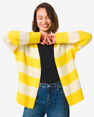 damesvest gebreid Gabby geel