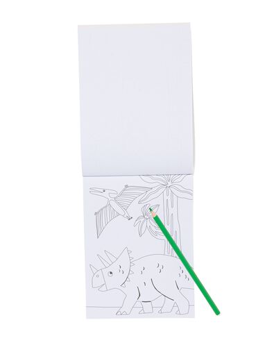 kleurboek met stickers dinos 3+