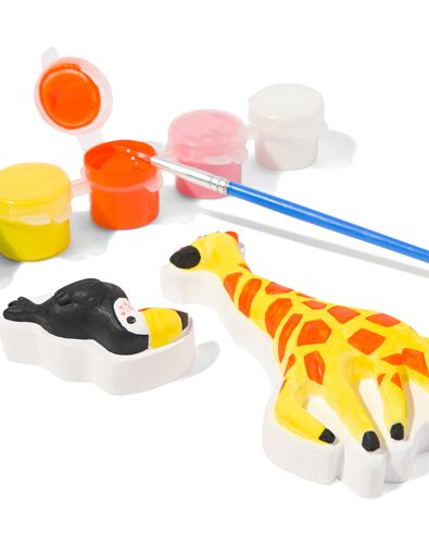 gipsen dieren verven - 6 stuks