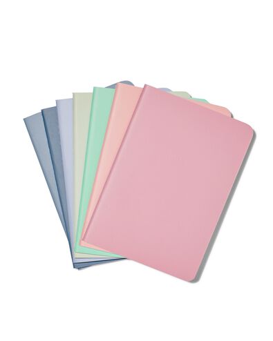 cadeauset met 7 schriftjes A6