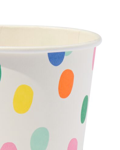 bekers karton confetti 250ml - 8 stuks