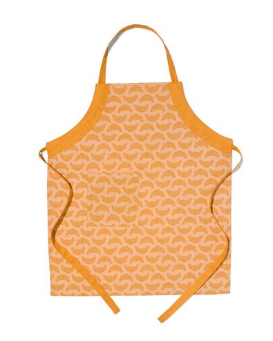 keukenschort - chambray katoen - okergeel croissant
