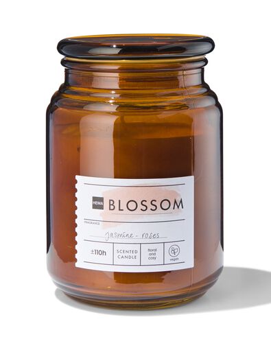 geurkaars in glazen pot &Oslash;10x14 blossom