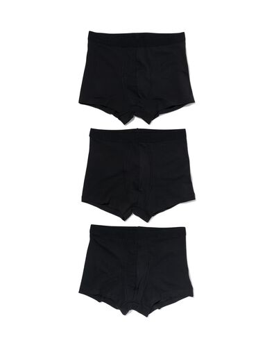 herenboxers kort - 3 stuks zwart