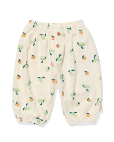 newborn broek badstof katoen gebroken wit