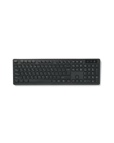 qwerty toetsenbord draadloos zwart
