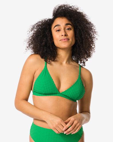 dames triangel bikinitop groen