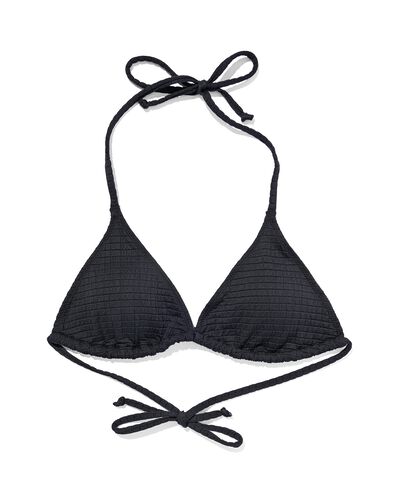 dames triangel bikinitop zwart