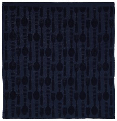 keukendoek bestek 50x50 katoen donkerblauw