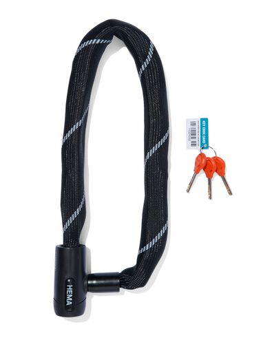 ketting met vast slot 90cm &Oslash;85mm zwart ART2