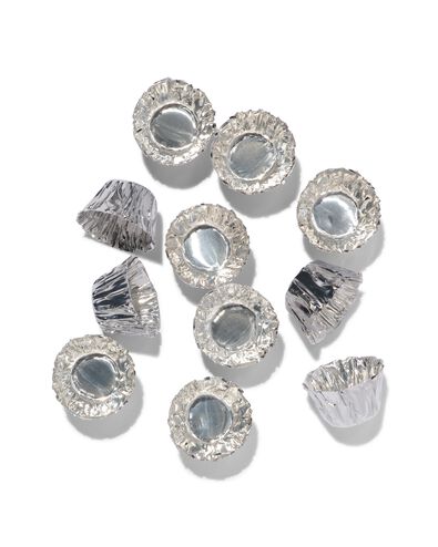 kaarsenhulzen - zilver - 30 stuks