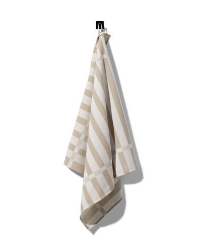 theedoek 65x65 katoen taupe