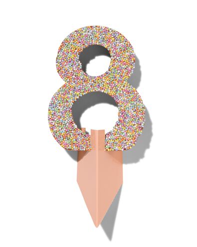 chocolade feestcijfer 8 met discodip