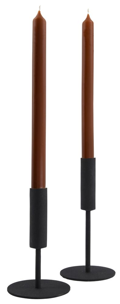 lange huishoudkaarsen &Oslash;2.2x29 bruin - 12 stuks