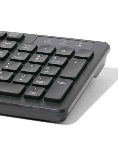 qwerty toetsenbord draadloos zwart