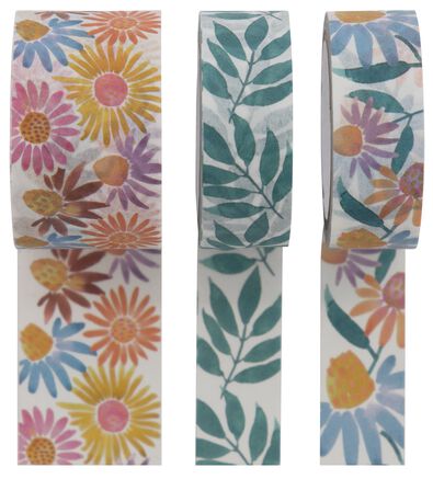 washi tapes wilde bloemen - 3x5m