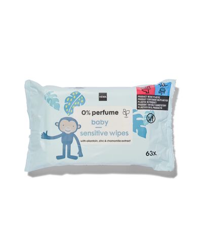baby lotiondoekjes zonder parfum - 3x63 stuks