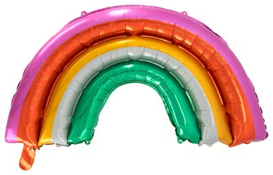 folieballon 3D 60cm breed - rainbow