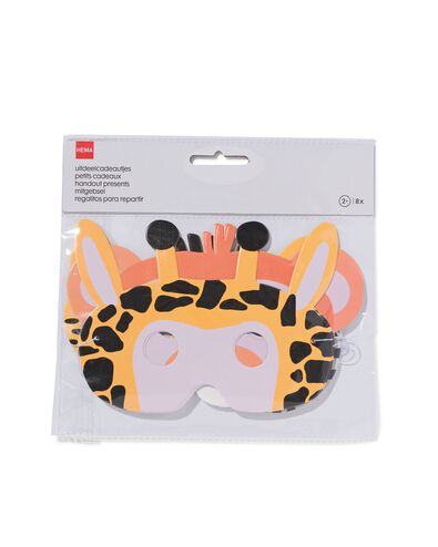 papieren maskers - 8 stuks