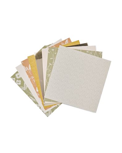 dessinpapier natuur 20x20 - 24 stuks