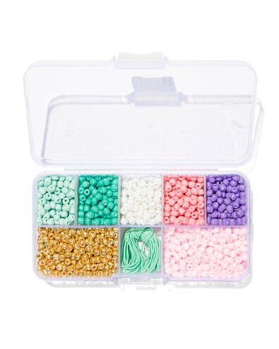 glaskralen 135gram pastelkleuren