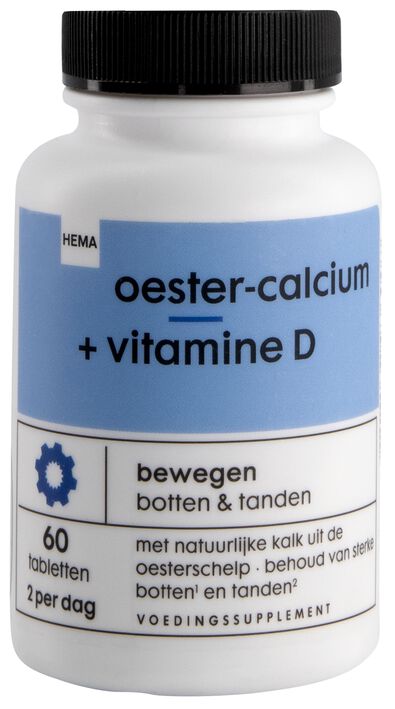 oester-calcium + vitamine D - 60 stuks