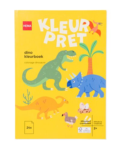 kleurboek dino 2+