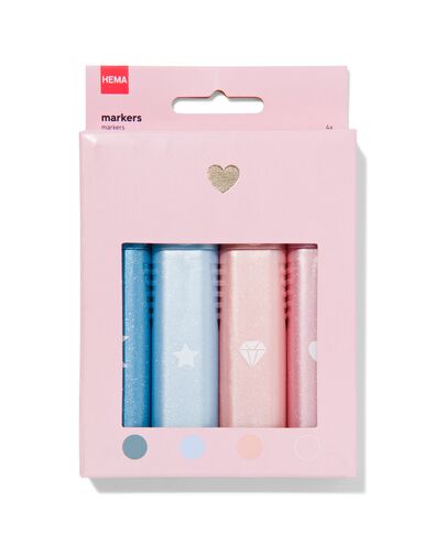 markers metallic - 4 stuks