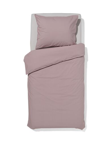 dekbedovertrek percal 140x200/220 mauve