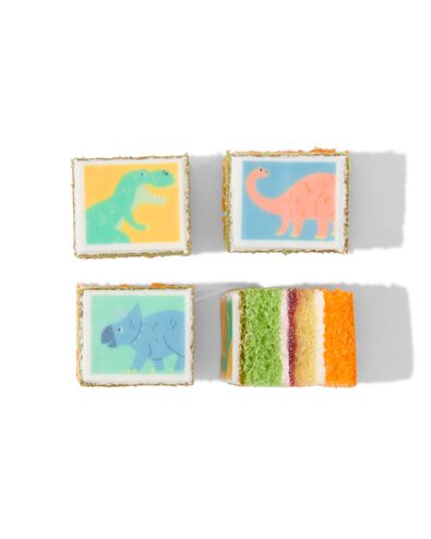 dino drie kleuren cake 12 stuks