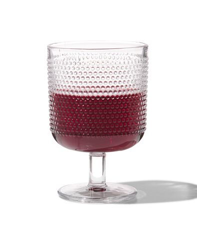 wijnglas Bergen bolletjes reli&euml;f 250ml