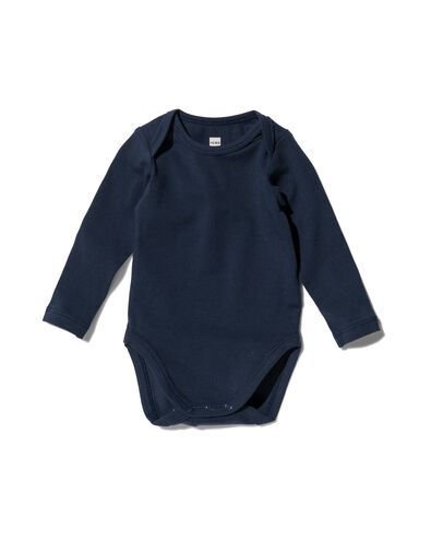 romper organic katoen stretch donkerblauw