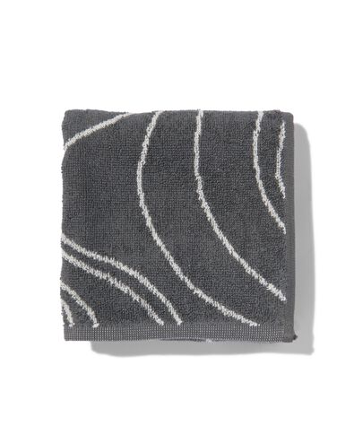 keukendoek - 50 x 50 - katoen - grijs golven
